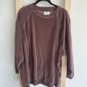 Aerie Obsessed Velour Crewneck
